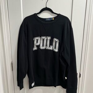 Ralph Lauren Black Crewneck Sweater for Men